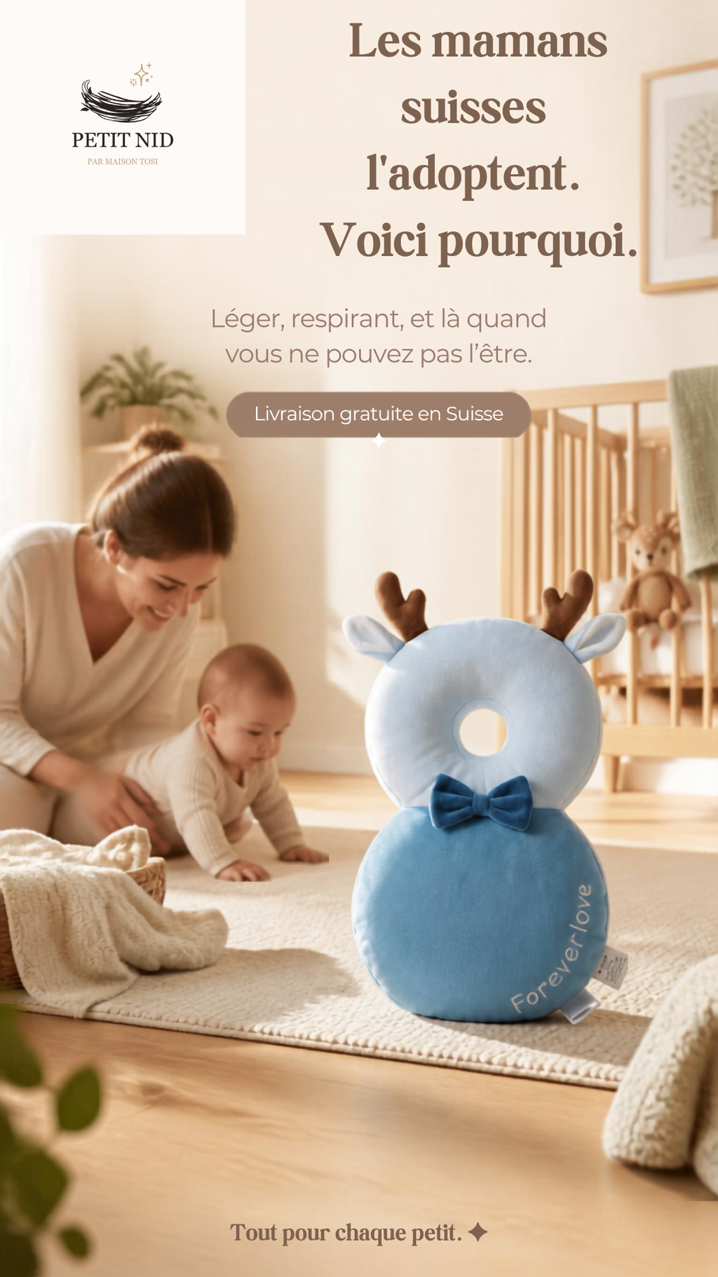 Coussin anti-chutes pour tout-petits