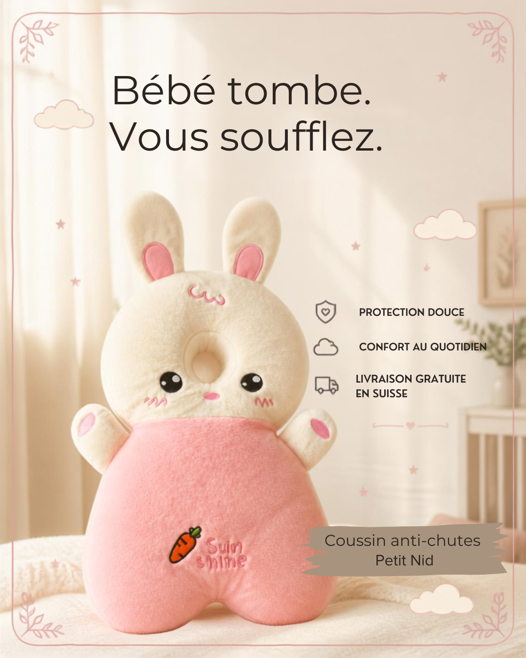 Coussin anti-chutes pour tout-petits